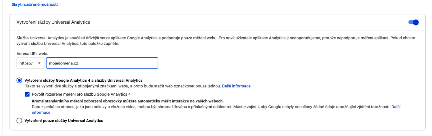 acomware-google-analytics-navod-registrace-rozsirene-moznosti-vyber