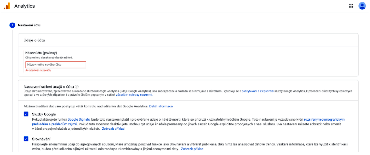 acomware-google-analytics-navod-registrace-udaje-ucet
