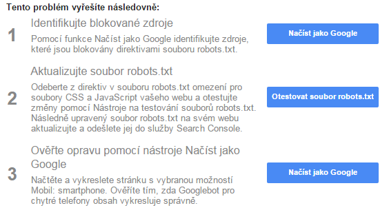 Jak povolit Googlebotovi přístup k souborům CSS a JS