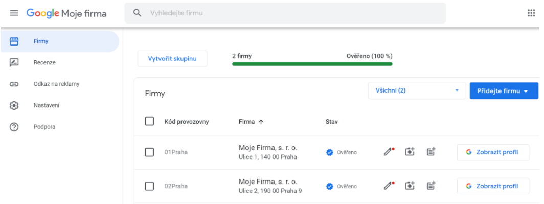 Acomware blog Google mistni neplacene zaznamy id provozovny