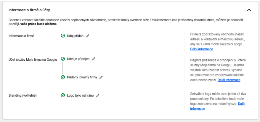 Acomware blog Google mistni neplacene zaznamy informace o firmě