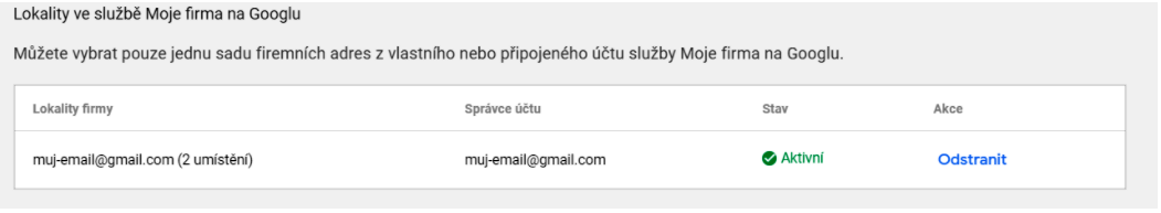 Acomwawe blog Google mistni neplacene zaznamy lokality